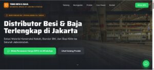Website Company Profile Besi Baja Logirex Studio Website company profile besi baja dengan CMS custom