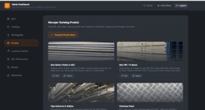 Katalog Produk Besi Baja Digital Katalog produk besi baja pada website perusahaan