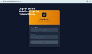 Login Admin Dashboard CMS Halaman login admin dashboard website katalog produk industri